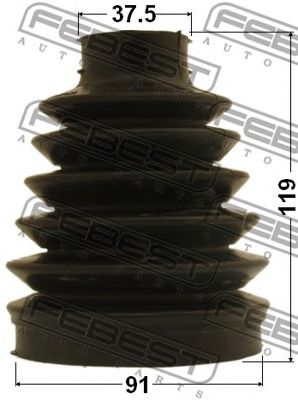 FEBEST 2117pca220 -  Пыльник шрус наружный комплект91x119x37.5
