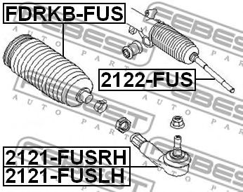 FEBEST 2121fusrh -  Наконечник поперечной рулевой тяги