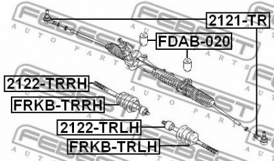 FEBEST 2121tr -  Наконечник поперечной рулевой тяги