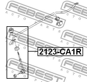 FEBEST 2123ca1r -  Стойка стабилизатора заднего