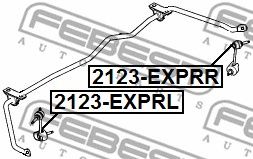 FEBEST 2123exprl -  Тяга стабилизатора задняя левая