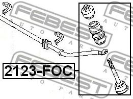 FEBEST 2123foc -  Тяга / стойка, стабилизатор