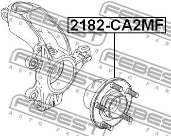 FEBEST 2182ca2mf -  Ступица колеса переднего