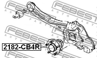 FEBEST 2182cb4r -  Ступица колеса заднего