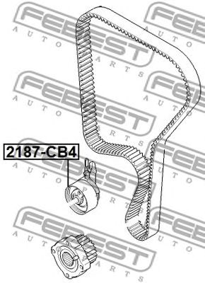 FEBEST 2187cb4 -  Ролик натяжителя ремня грм
