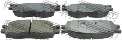 FEBEST 2201riof -  Колодки тормозные дисковые передние, комплект