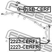 FEBEST 2223cerfr -  Стойка стабилизатора переднего, правая