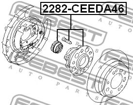 FEBEST 2282ceeda46 -  Ступица колеса заднего