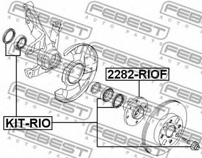 FEBEST 2282riof -  СТУПИЦА ПЕРЕДНЯЯ