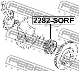 FEBEST 2282sorf -  Ступица колеса переднего