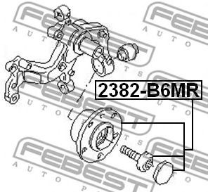 FEBEST 2382b6mr -  Ступица колеса заднего