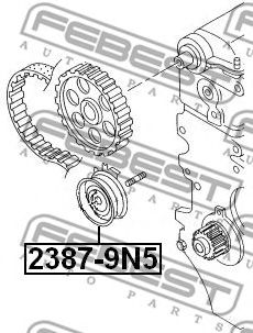 FEBEST 23879n5 -  Ролик натяжителя ремня грм