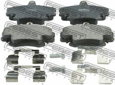 FEBEST 2401logf -  Колодки тормозные дисковые передние, комплект