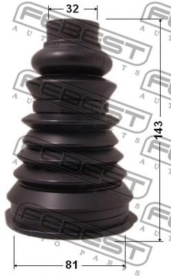 FEBEST 2417plog -  Пыльник шруса