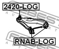 FEBEST 2420log -  Опора шаровая, передняя нижняя