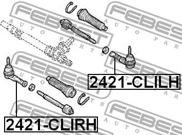 FEBEST 2421clirh -  Наконечник поперечной рулевой тяги