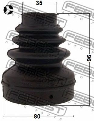 FEBEST 2515c4t -  Пыльник шруса