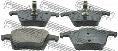 FEBEST 2701xc90r -  Комплект тормозных колодок, дисковый тормоз