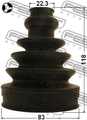 FEBEST 2715s60t -  Пыльник, приводной вал