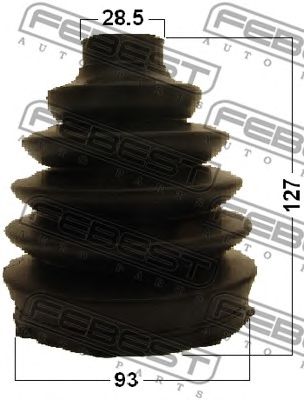 FEBEST 2717pxc90f1 -  Пыльник шрус наружный комплект93x127x28.5