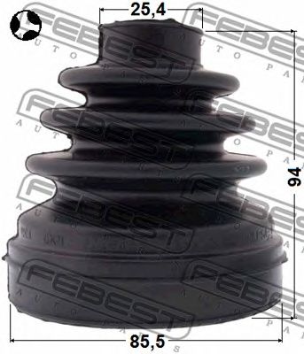 FEBEST 2915diiit -  Пыльник шрус внутренний комплект 85.5x94x25.4