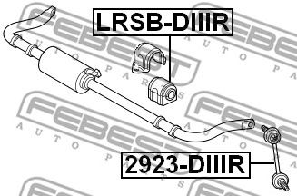 FEBEST 2923diiir -  Стойка стабилизатора заднего