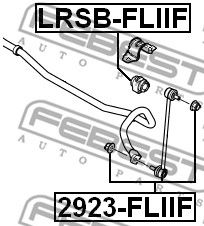 FEBEST 2923fliif -  Тяга стабилизатора передняя