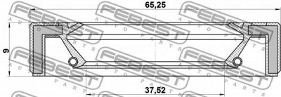FEBEST 95gay39650909r -  Уплотнительное кольцо вала, приводной вал
