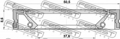 FEBEST 95gfz39500808x -  Уплотняющее кольцо, ступица колеса