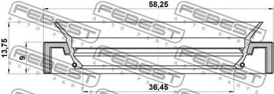 FEBEST 95hay38580914c -  Уплотняющее кольцо, дифференциал