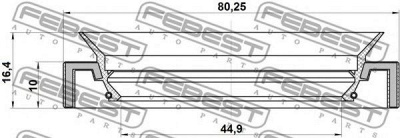 FEBEST 95hay46801016c -  Уплотнительное кольцо вала, приводной вал