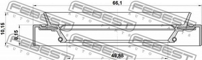 FEBEST 95hds51660810x -  Сальник ступичный передний наружный