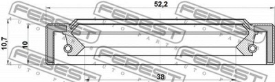 FEBEST 95iay40521011x -  Уплотнительное кольцо вала, приводной вал