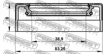 FEBEST 95ney42830808c -  Уплотняющее кольцо вала, автоматическая коробка передач