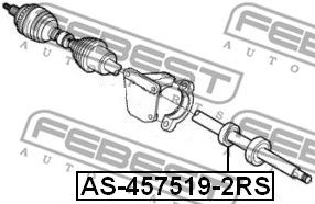 FEBEST as4575192rs -  Подшипник привода опорный