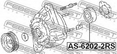 FEBEST as62022rs -  Подшипник со стороны привода, генератор