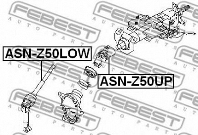 FEBEST asnz50low -  Вал сошки рулевого управления