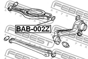 FEBEST bab002z -  Подвеска, рычаг независимой подвески колеса