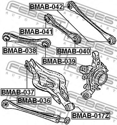 FEBEST bmab041 -  Подвеска, рычаг независимой подвески колеса