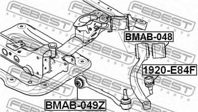FEBEST bmab049z -  Подвеска, рычаг независимой подвески колеса