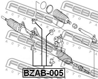 FEBEST bzab005 -  Сайленблок рулевой рейки (комплект)