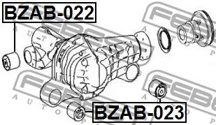 FEBEST bzab022 -  Сайленблок опоры дифференциала