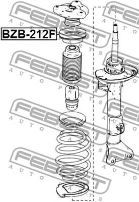 FEBEST bzb212f -  Подшипник качения, опора стойки амортизатора