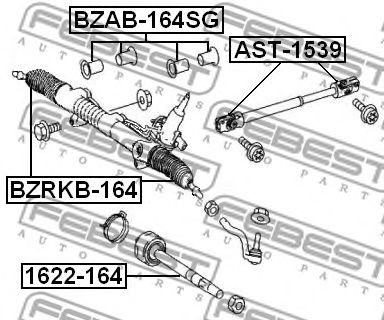 FEBEST bzrkb164 -  Пыльник, рулевое управление