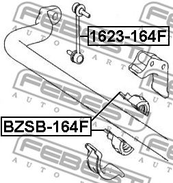 FEBEST bzsb164f -  Втулка переднего стабилизатора