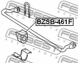 FEBEST bzsb461f -  Опора, стабилизатор