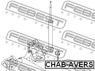 FEBEST chabavers -  Сайлентблок заднего амортизатора