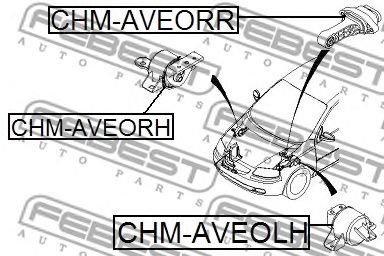 FEBEST chmaveorr -  Подушка двигателя задняя