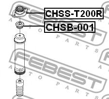 FEBEST chsb001 -  Дистанционная труба, амортизатор