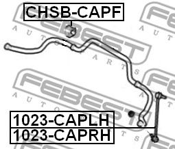 FEBEST chsbcapf -  Втулка переднего стабилизатора